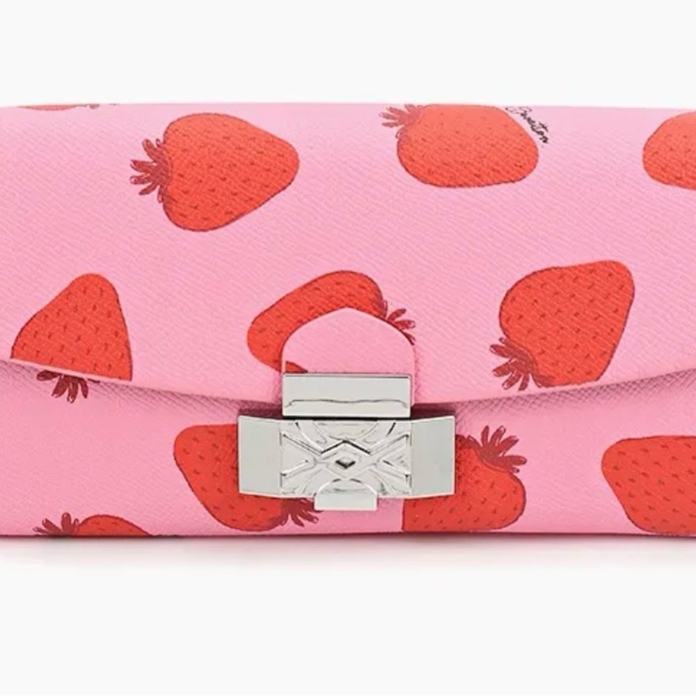 United Colors Of Benetton Pink Crossbody Bag with Strawberry Design - Picture 3 of 5